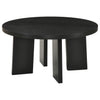 Strouse 2-Piece Round Coffee and End Table Set in Black — product view 7