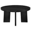 Strouse 2-Piece Round Coffee and End Table Set in Black — product view 8