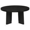 Strouse 2-Piece Round Coffee and End Table Set in Black — product view 9