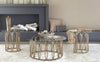 Monett 3-piece Coffee and End Table Set Chocolate Chrome — product view 1