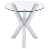 Kenzie 3-piece Round Coffee and End Table Set Chrome — product view 5