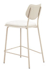 Zeal Counter Stool Light Gray & Beige — Set of 4