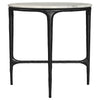 Hermas 2-piece Round Marble Coffee and End Table Set White — product view 6