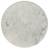 Hermas 2-piece Round Marble Coffee and End Table Set White — product view 7