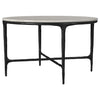 Hermas 2-piece Round Marble Coffee and End Table Set White — product view 10