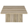 Devar Square Engineered Wood Coffee Table Distressed Pine — product view 3