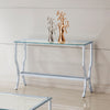 Saide Rectangular Glass Top Entryway Console Table Chrome — product view 2