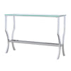 Saide Rectangular Glass Top Entryway Console Table Chrome — product view 4