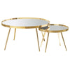 Kaelyn 4-piece Round Coffee and End Table Set Gold — product view 4
