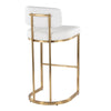Demi - Fixed-Height Barstool (Set of 2) - Gold Metal Base