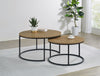 Lainey 2-piece Round Nesting Coffee Table Mango — product view 2