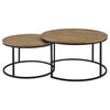 Lainey 2-piece Round Nesting Coffee Table Mango — product view 5