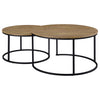 Lainey 2-piece Round Nesting Coffee Table Mango — product view 6