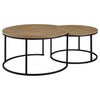 Lainey 2-piece Round Nesting Coffee Table Mango — product view 7