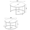 Lainey 2-piece Round Nesting Coffee Table Mango — product view 11