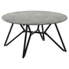 Hadi 2-piece Round SmartTop Coffee and End Table Set Cement — product view 6