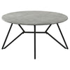 Hadi 2-piece Round SmartTop Coffee and End Table Set Cement — product view 7