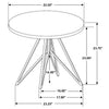 Hadi 2-piece Round SmartTop Coffee and End Table Set Cement — product view 10