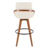 Cosmo - Fixed-Height Barstool - Walnut Bamboo Base