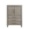 Lennox - Door Chest With Shoe Storage & LED Light - Gray