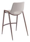 Desi Counter Stool (Set of 2) Beige & Walnut — Set of 2