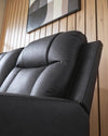 Mackmenville Reclining Loveseat with Console - Carbon