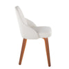 York - Upholstered Chair (Set of 2) - Walnut Wood Legs