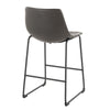 Duke - 26" Fixed-Height Stool - Black Metal