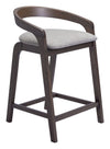 Troy Counter Stool Dove Gray & Espresso — Set of 2