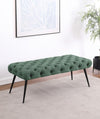 Ella - Upholstered Tufted Bench Metal Legs