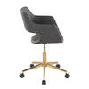 Margarite - Task Chair - Gold Metal