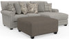Livingston - Sectional With Comfort Coil Seating, 40" Cocktail Ottoman And Accent Pillows Included