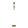 Marcel - 62" Floor Lamp - Gold Metal And Smokey Glass