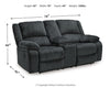 Draycoll Reclining Loveseat with Console