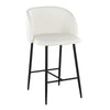 Fran - Fixed-Height Counter Stool (Set of 2) - Black Metal Base