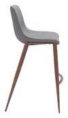 Magnus Barstool Slate Gray & Walnut — Set of 2