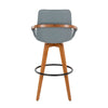 Cosmo - 29" Fixed-Height Barstool With Swivel - Walnut Bamboo