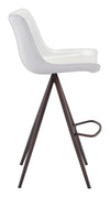 Aki - Bar Chair (Set of 2) - White & Walnut