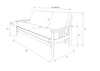 Monterey Futon Frame — Full / Espresso