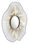 Comet - Round Mirror - Black / Gold