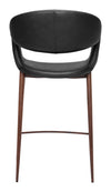 Limay Counter Stool Black & Walnut