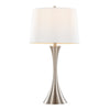 Lenuxe - 24" Metal Table Lamp - Brushed Nickel (Set of 2)