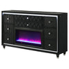Lorient - 8-Drawer LED Bedroom Flame Box Dresser