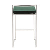 Fuji - Counter Stool Steel With Cushion - Stainless Steel