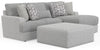 Titan - Sectional With Comfort Coil Seating, Cocktail Ottoman And Accent Pillows Included
