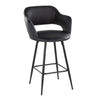 Margarite - 26" Fixed-Height Counter Stool - Black Metal (Set of 2)