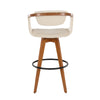 Oracle - 29" Fixed-Height Barstool With Swivel - Walnut Bamboo