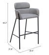 Bremor Barstool Slate Gray