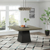 Jemma - Square Dining Table - Gray / Dark Espresso