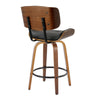 Lombardi - 26" Fixed-Height Counter Stool (Set of 2) - Walnut Base
